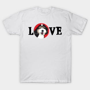 Love Bernedoodle Dog T-Shirt